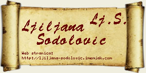 Ljiljana Šodolović vizit kartica